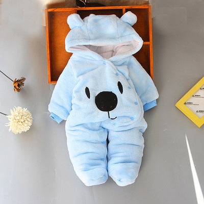 Baby Kid’s Soft Warm Cotton Hooded Rompers