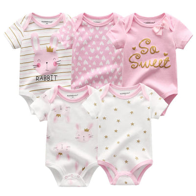 5 Pieces Baby Body suits