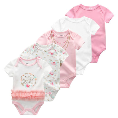 5 Pieces Baby Body suits