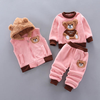 3 Pieces Colorful Winter Baby Cloth