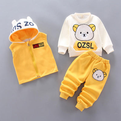 3 Pieces Colorful Winter Baby Cloth
